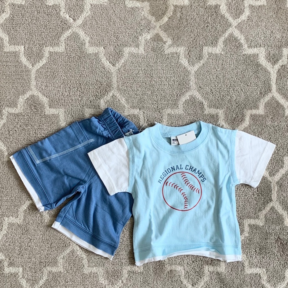 NWT Mish Boys 2 pc top/shorts set